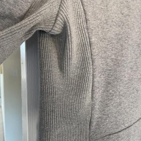 Zara Grey cotton bomber jacket. - size L - Picture 5 of 9